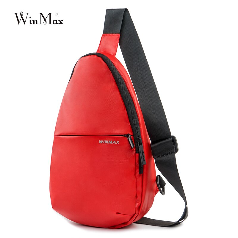 Black Casual Sling Borst Tas voor Mannen Vrouwen Een Enkele Schouder Korte Reis reistas Anti Diefstal Handsfree crossbody tas: Rood