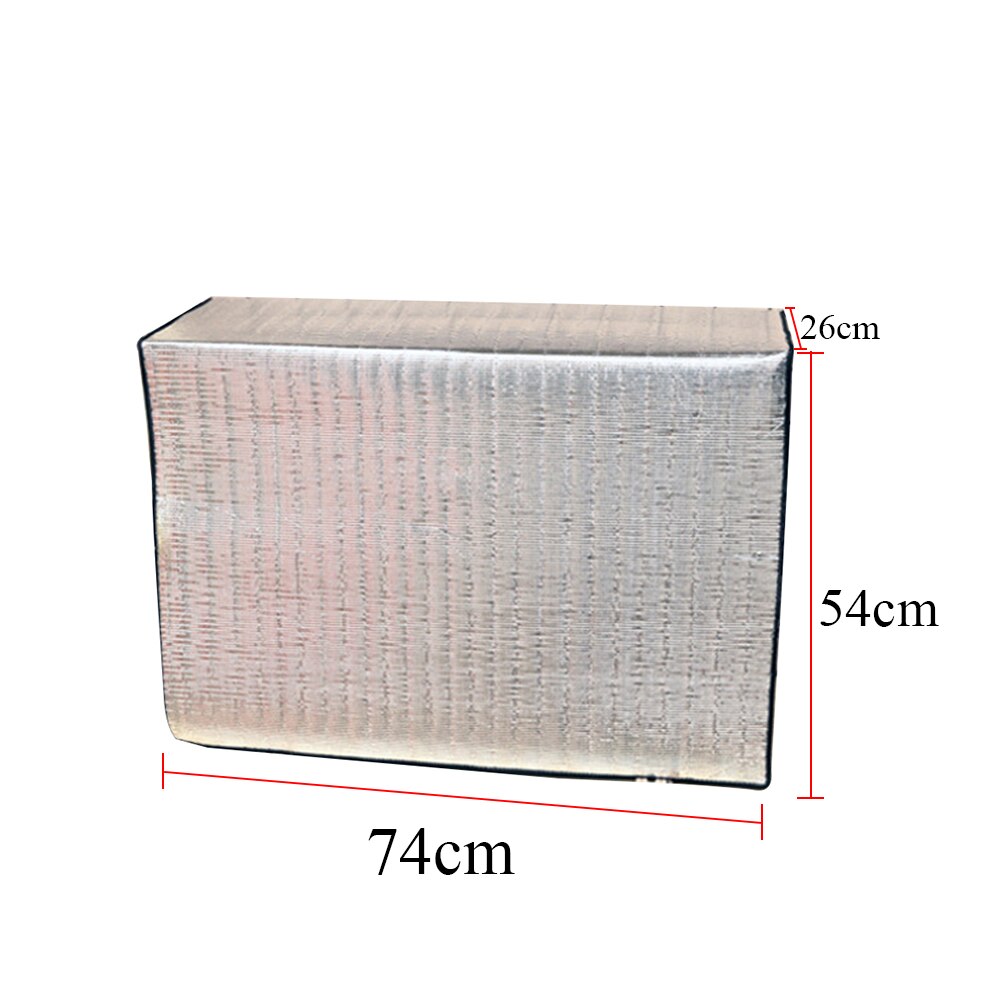 Double Sided Outdoor Air Conditioner Cover Waterproof Washing Cleaning Tools UV Resistant Organizer Aluminum Film Protective