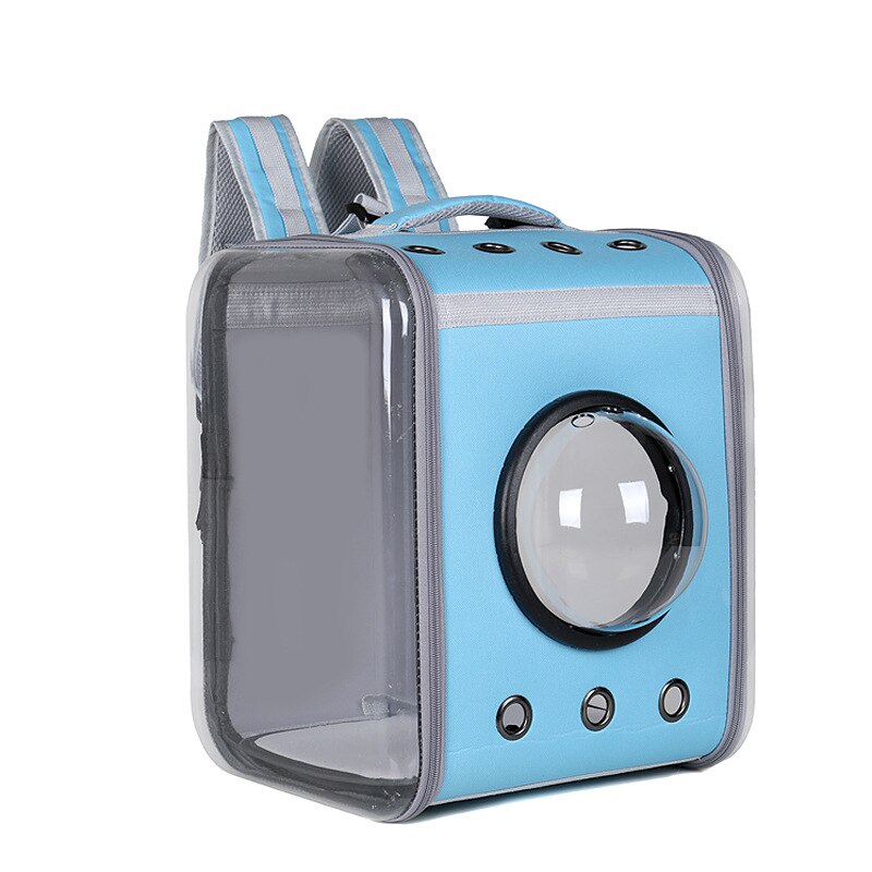 Moorpet – sac à dos pour chat à sortir, sac Portable pour chat, sac pour chien, grande capacité, deux boîtes pour chat, Capsule d'espace, bonne , plusieurs couleurs: blue