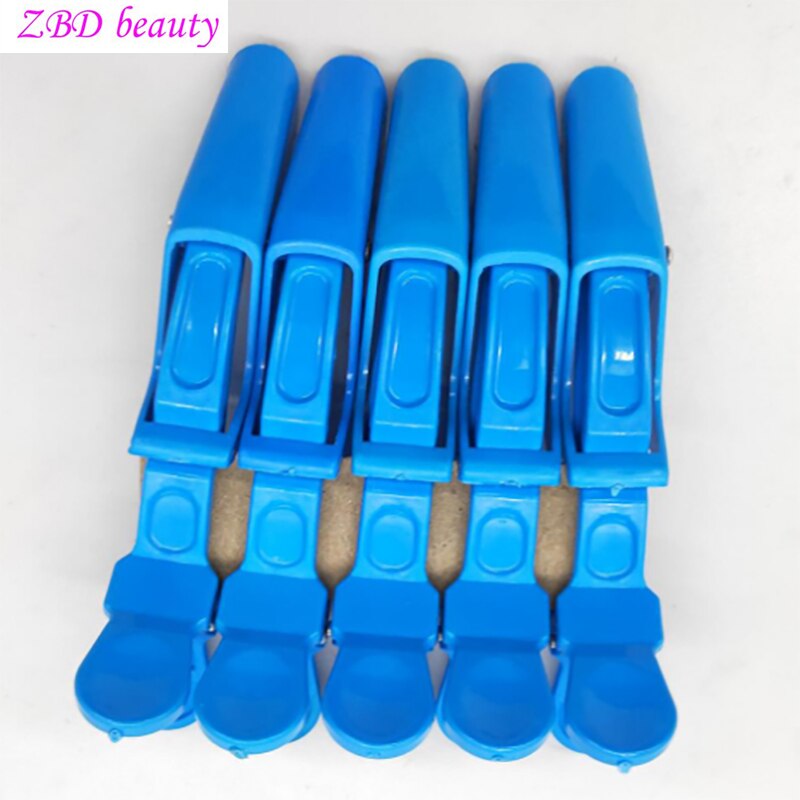 Pinzas de sección para peluquería, pinzas de cocodrilo para el pelo, pinzas de cocodrilo duraderas para el pelo, usadas para herramientas de peinado de salón, 5 unids/paquete