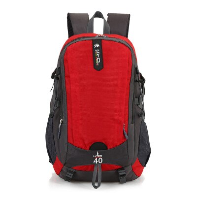 Backpack Men Backpacks Women Student School Bag for Teenagers Male Casual Large Capacity Travel Bags High Capacity Laptop Bags: Red