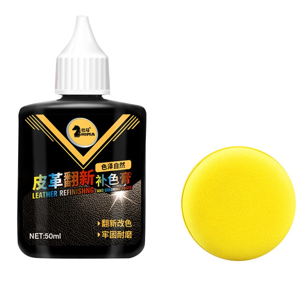 Mais novo couro reparação reparação creme kit para auto assento de carro sofá casacos sapatos buracos raspadeiras rachaduras restaurar quente: Black 