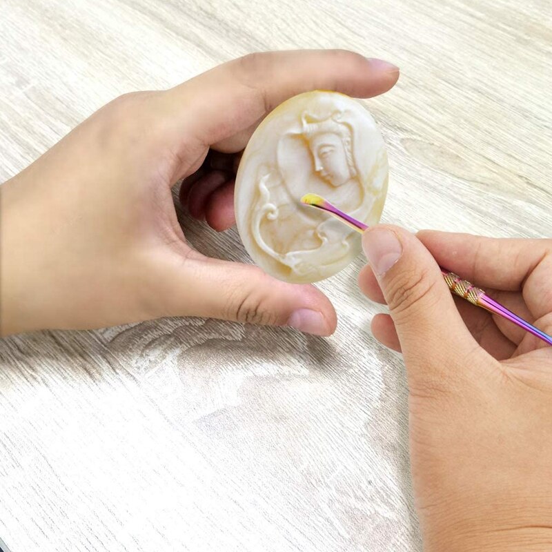 12Pcs Wax Carving Sculpting Tools Stainless Steel Polymer Clay Modelling Tools Double-Ended Wax Carver Tool Set