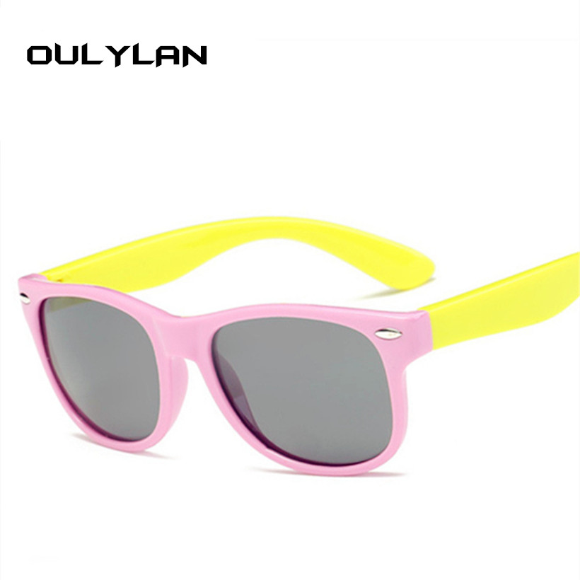 Oulylan Sonnenbrille freundlicher Jungen Mädchen Sonnenbrille Polarisierte Ultra-weiche Silikon Sicherheit Brillen Art Baby Brille UV400