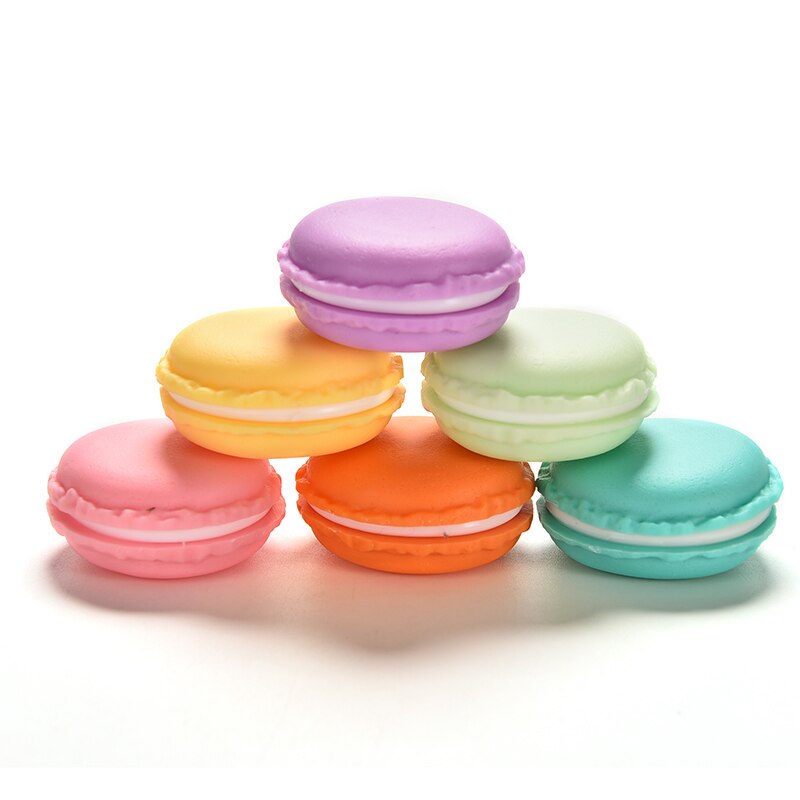 1pc söta godis dekoration klämma färg macaron mini förvaringsbox smyckeskrin pillerfodral födelsedag
