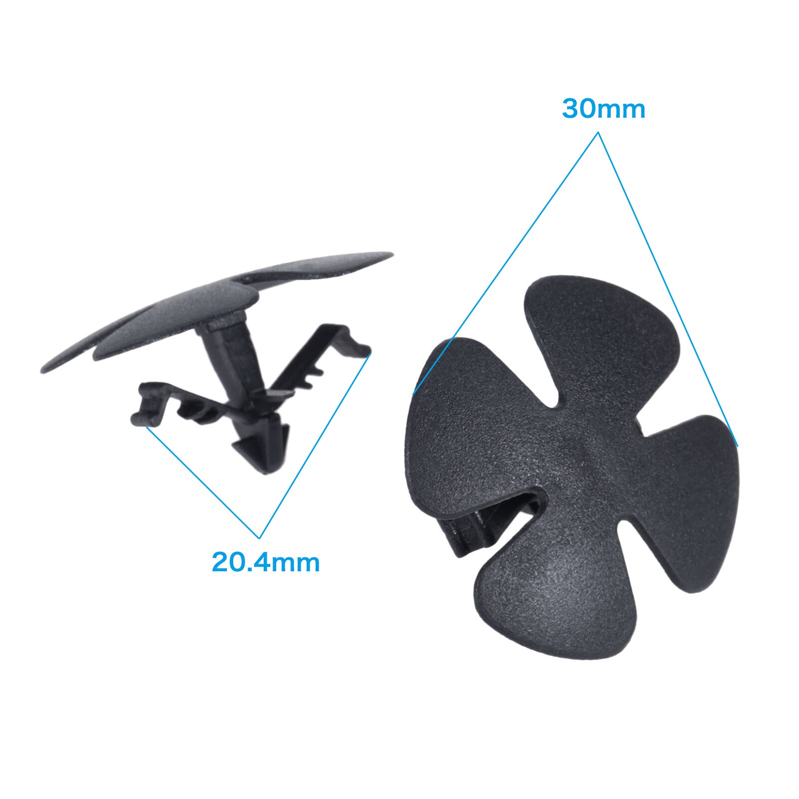 Clips de plástico para aislamiento de capó, Clips embellecedores de plástico para Honda Civic Fit CRV HRV Accord Odyssey, 20 Uds.