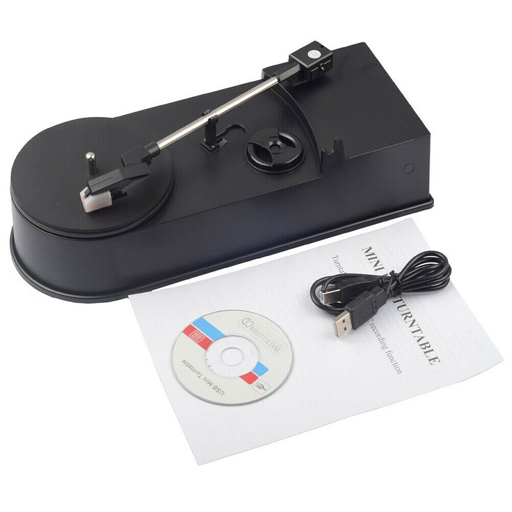 33/45 tr/min LP vers MP3 convertisseur USB vinyle lecteur 2 vitesses platine vinyle Mini phonographe