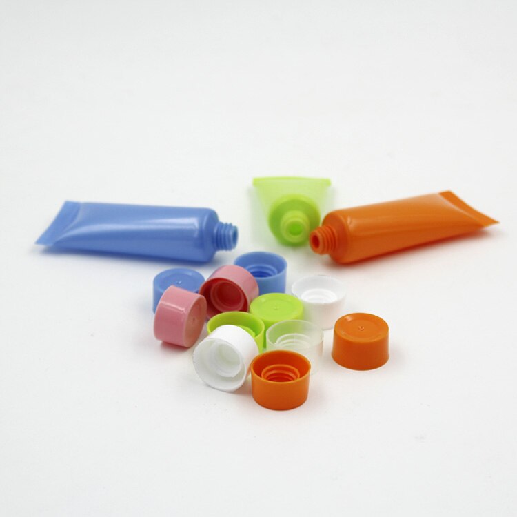 100 Uds 5 ML tubos de crema vacíos coloridos envase de loción cosmética botella de muestra de viaje