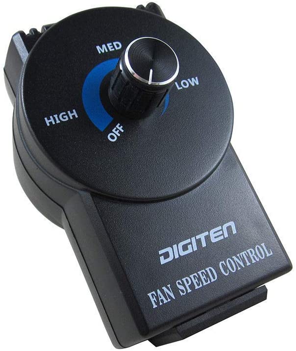 DIGITEN Exhaust Variable Speed Adjuster Electrical Motor Speed Control Governor for Duct Inline Fan Vent Blower HVAC Controls