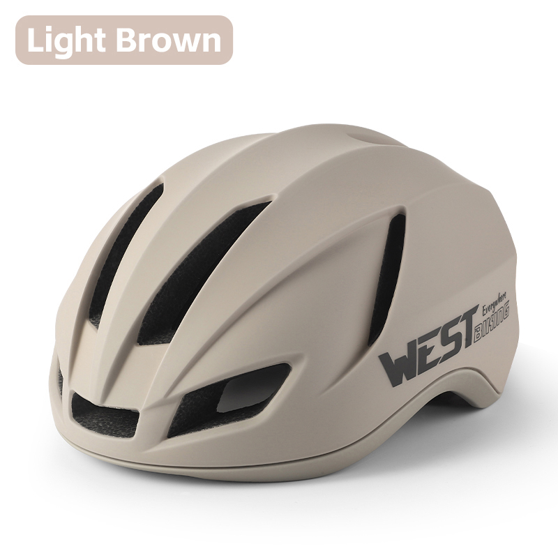 West biking aerodynamisk cykelhjelm til kvinder, integreret støbt sportssikkerhed, kc-certificeret unisex landevejshjelm med led-baglygte: M / Burgunder