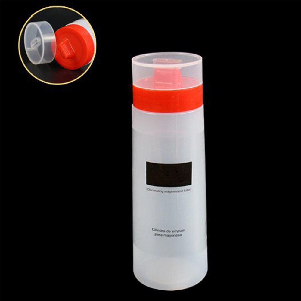 300ML 4 Holes Kitchen Squeeze Condiment Dispenser Mayonnaise Olive Oil Squeeze Dispenser Cruet Kitchen Accessories Tool