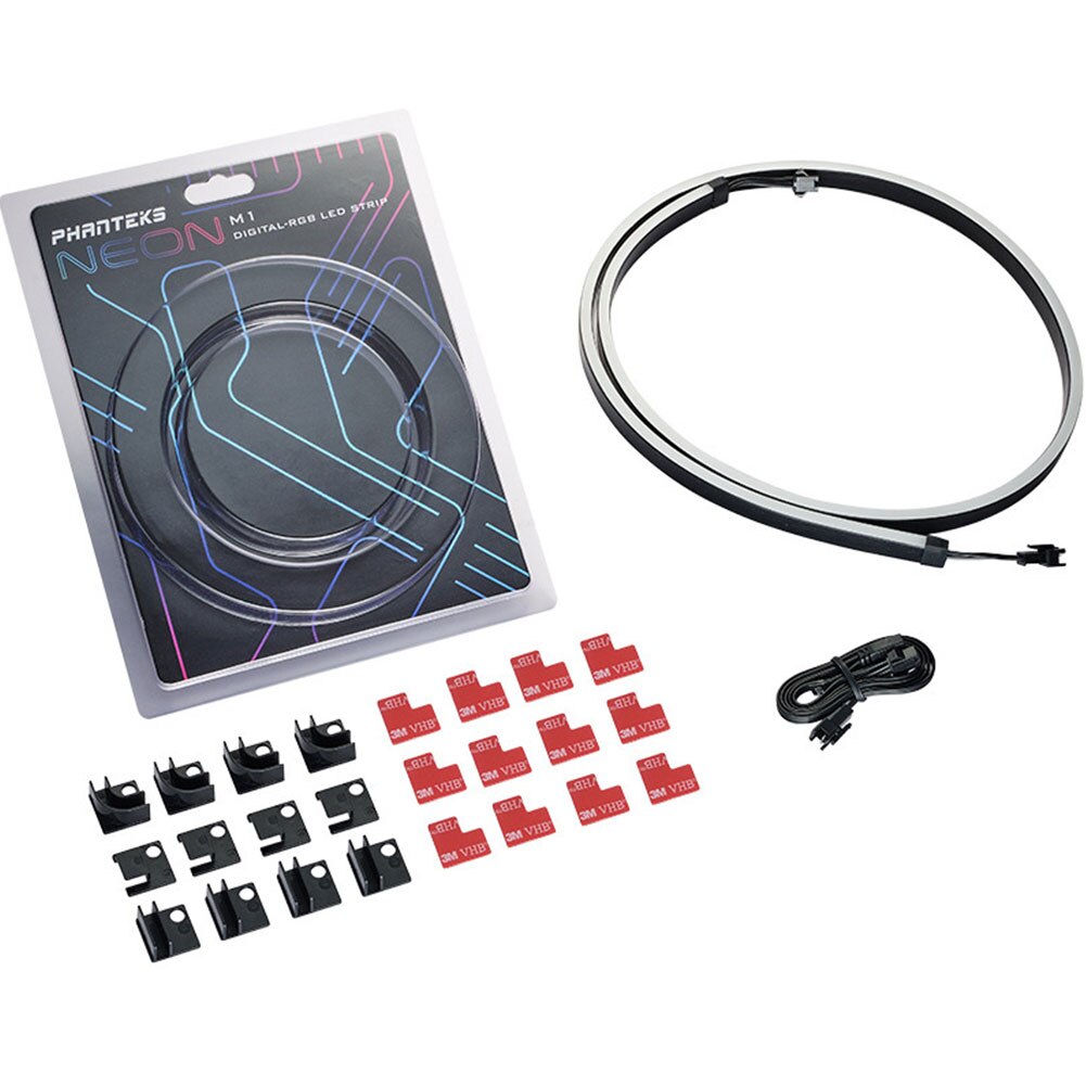 PHANTEKS – bande lumineuse M1 M5 CMBO, ARGB néon, décoration de boîtier d&#39;ordinateur, ensemble de bandes LED 5V 3 broches, bande de lampe pour boîtier PC 550mm 10: 1M