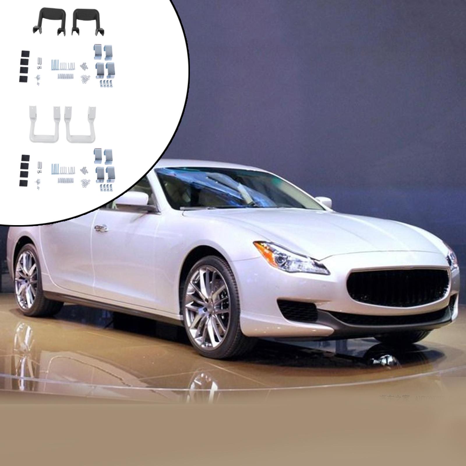 2x SUV Truck Side Steps Bar Aluminum Powder-Coated Fit for Cars