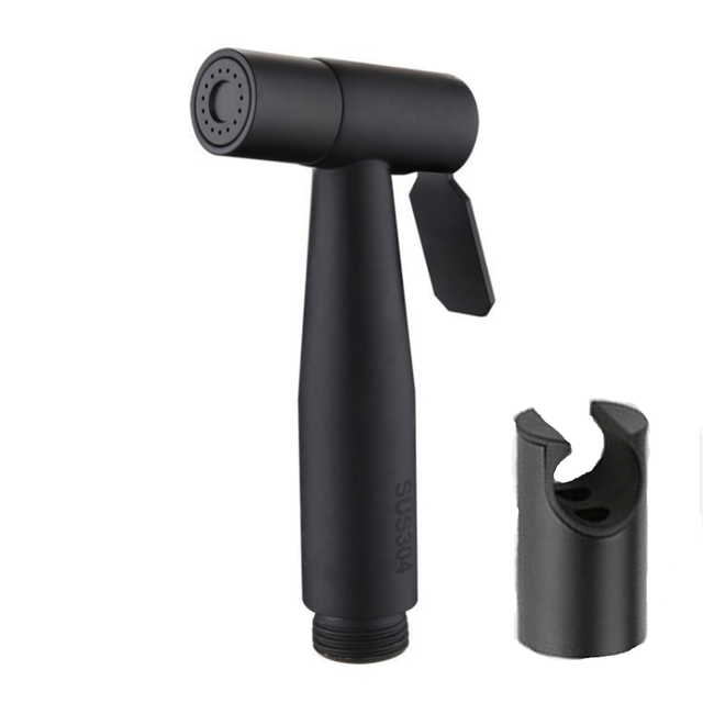 Rvs Bidet Set Zwarte Badkamer Kraan Spuit Handheld Bidet Voor Floor Cleaning Spray Keuken Hand Spray Bidet: C