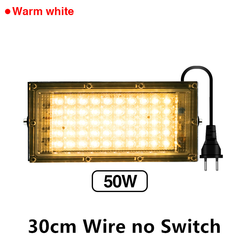 Lampe horticole de croissance LED, 50/100W, AC 220V, pour serre/chambre de culture, éclairage pour plantes: Blanc froid