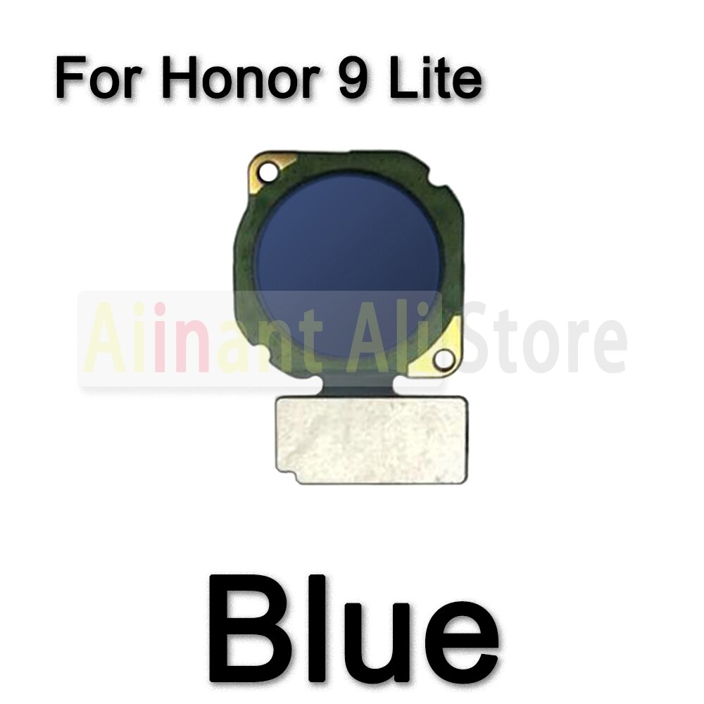 Alkuperäinen kotiavain sormenjälkitunnistimen joustokaapeli huawei honorille 9 9i 9x lite touch id sormenjälki flex kaapeli puhelimen osat: Kunnia 9 lite sininen