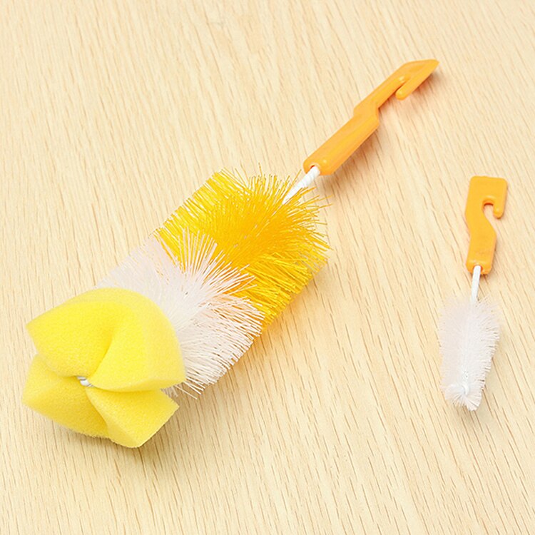 1 Juego de cepillos para biberones de Color aleatorio, accesorios de alimentación de bebé, botella con esponja, taza de grado, leche de mano, 360, Bott L7V4