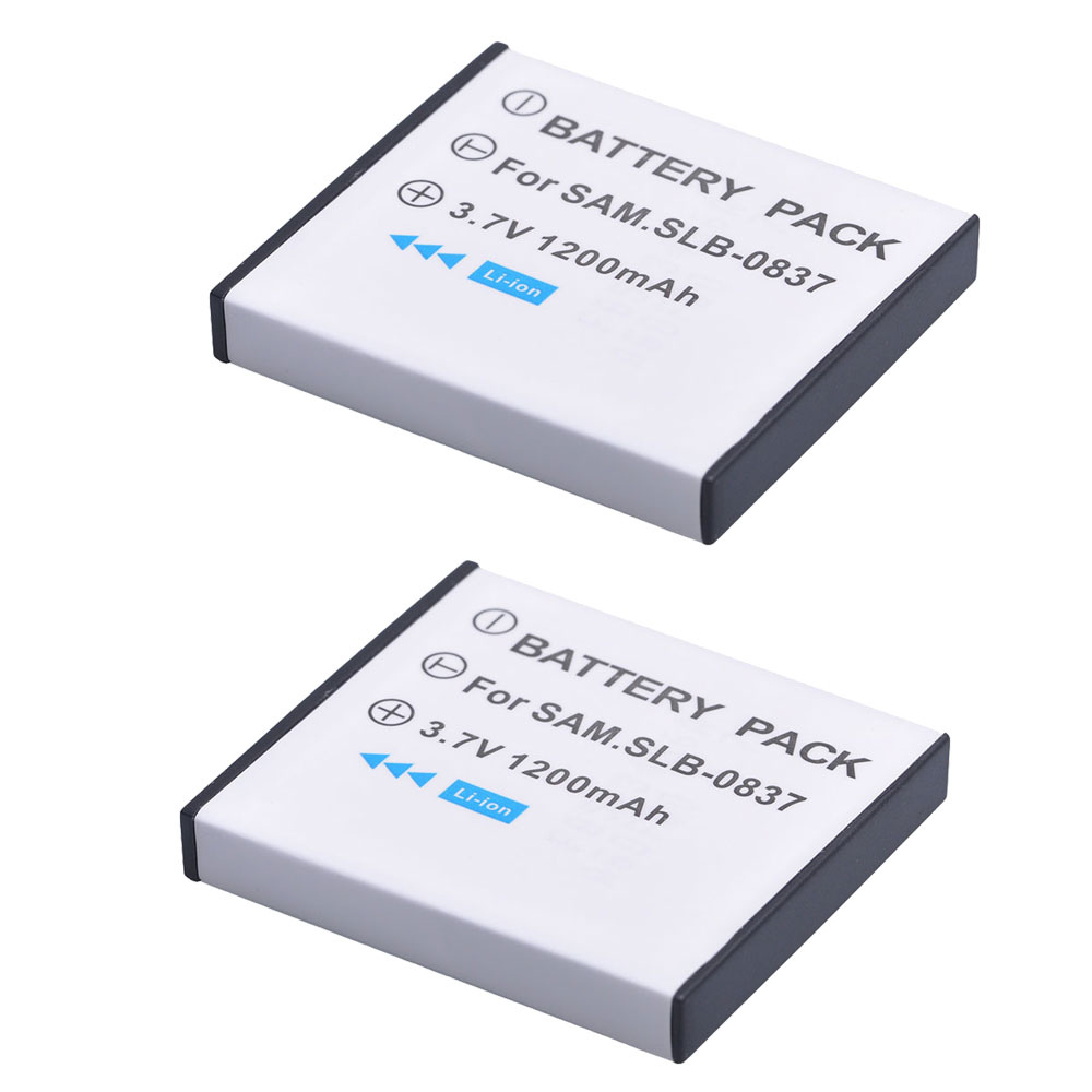 1200mAh SLB 0837 SLB-0837 SLB0837 for SAMSUNG Digimax i5 i6 i50 L60 NV3 NV7: black