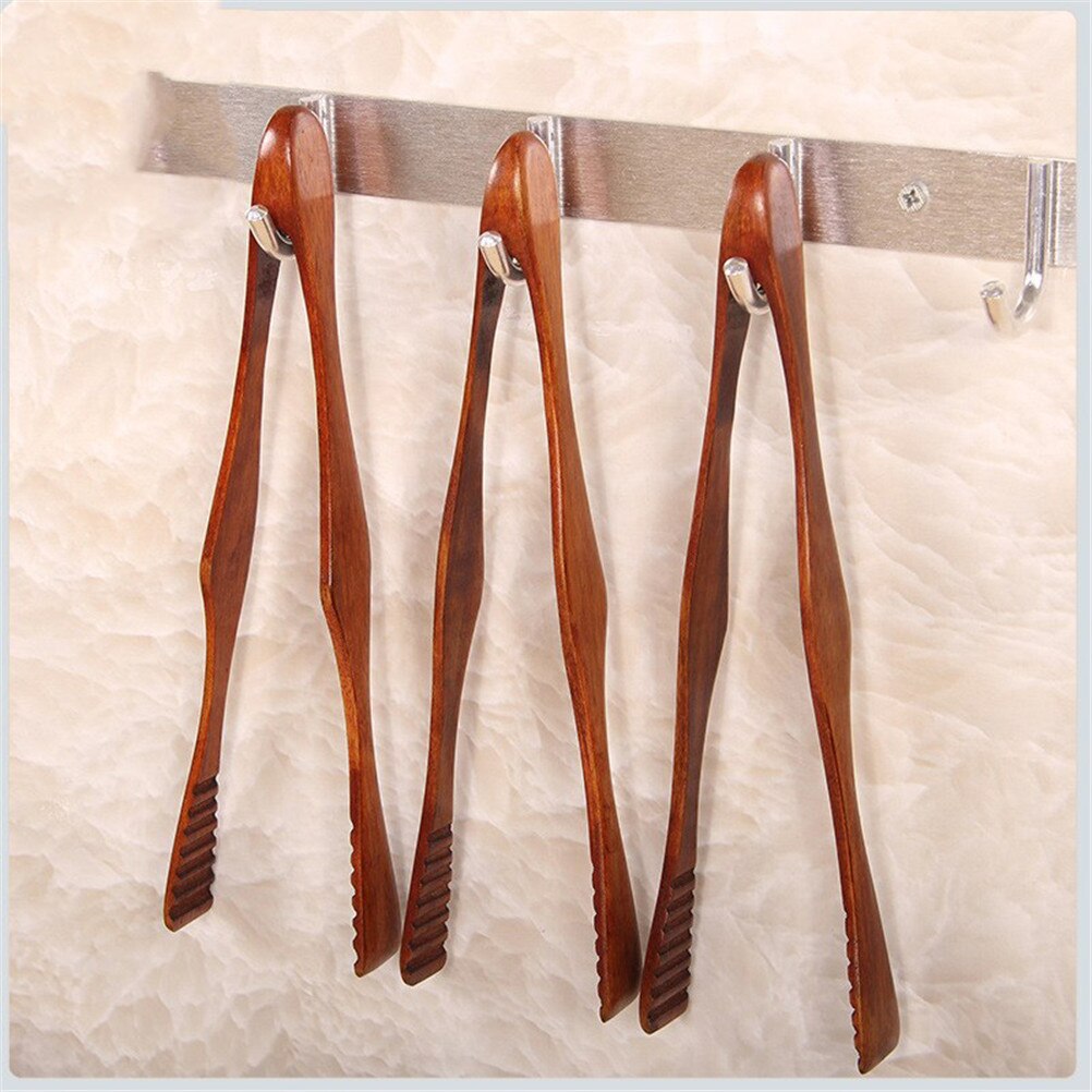 Wood Food Tongs Barbecue Steak Tongs Bread Dessert Pastry Clip Clamp Buffet Kitchen CookingToolsb 1 pc