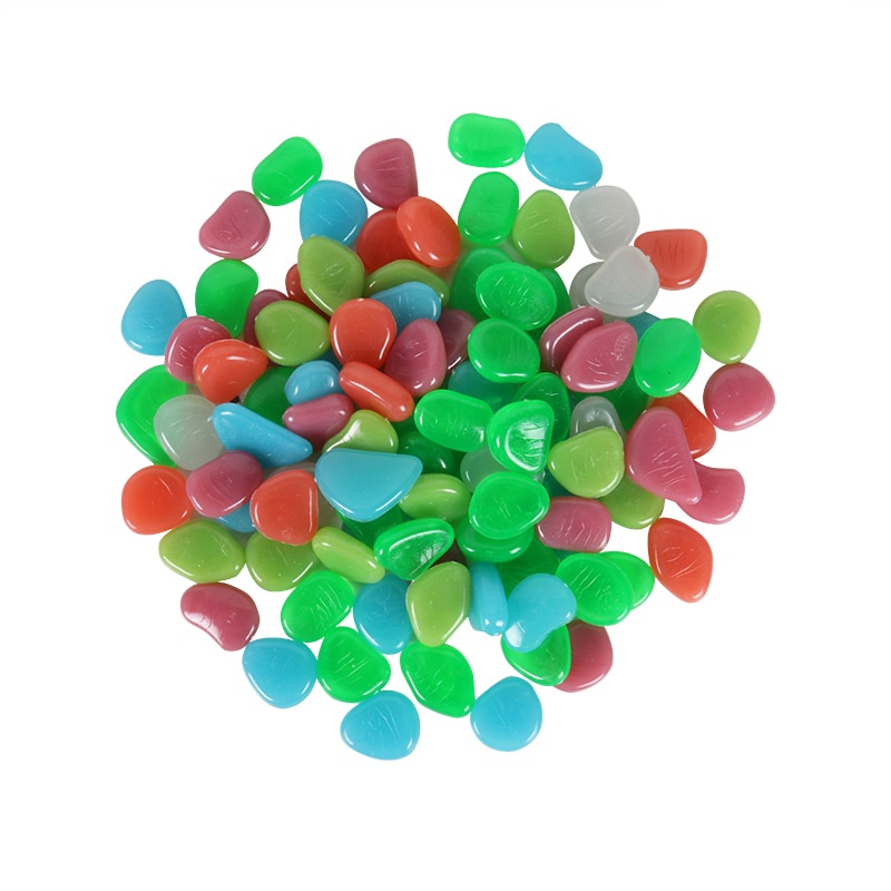25/50pcs Glow in the Dark Garden Pebbles Glow Stones Rocks for Walkways Garden Path Patio Lawn Garden Yard Decor Luminous Stones