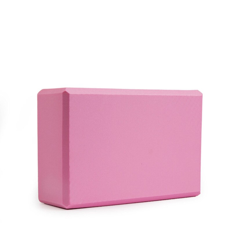 EVA Gym Blocks Foam Brick Yoga Pillow Cushion Stretching Body Shaping Yoga Blocks Training Exercise Fitness Set Tool: Pink