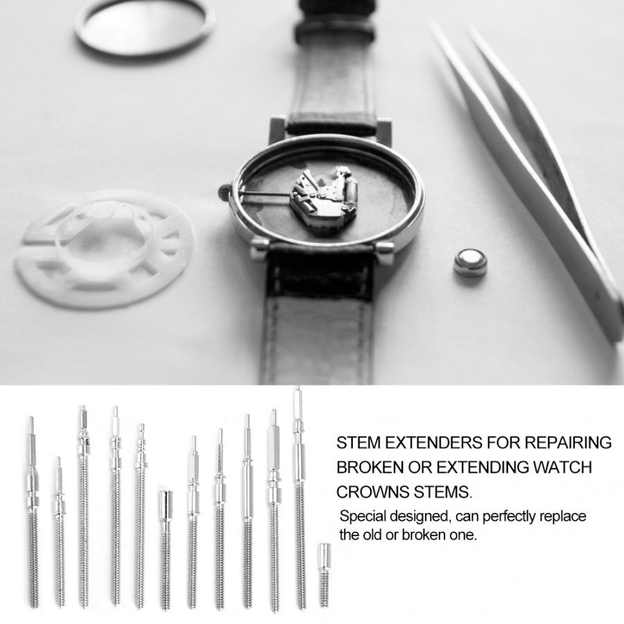 Watch Pole Extension Rod Bar Wristwatch Winding Stem Extender for 2824 2836 Movement Extending Watch Crowns Stems Watch Tool