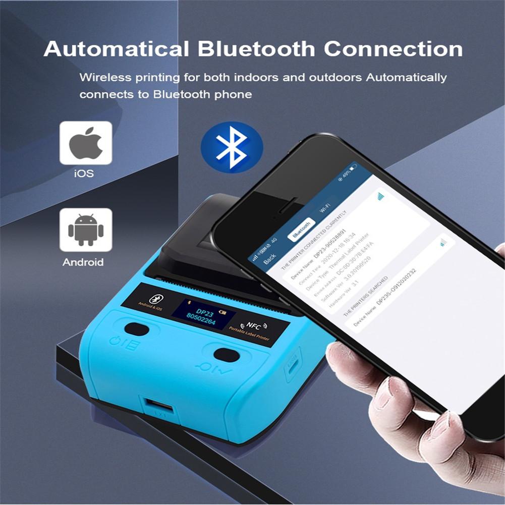 Label Printer OLED display Dp23 Label Printer Handheld Thermal Bluetooth Portable Household Coding Machine 50mm