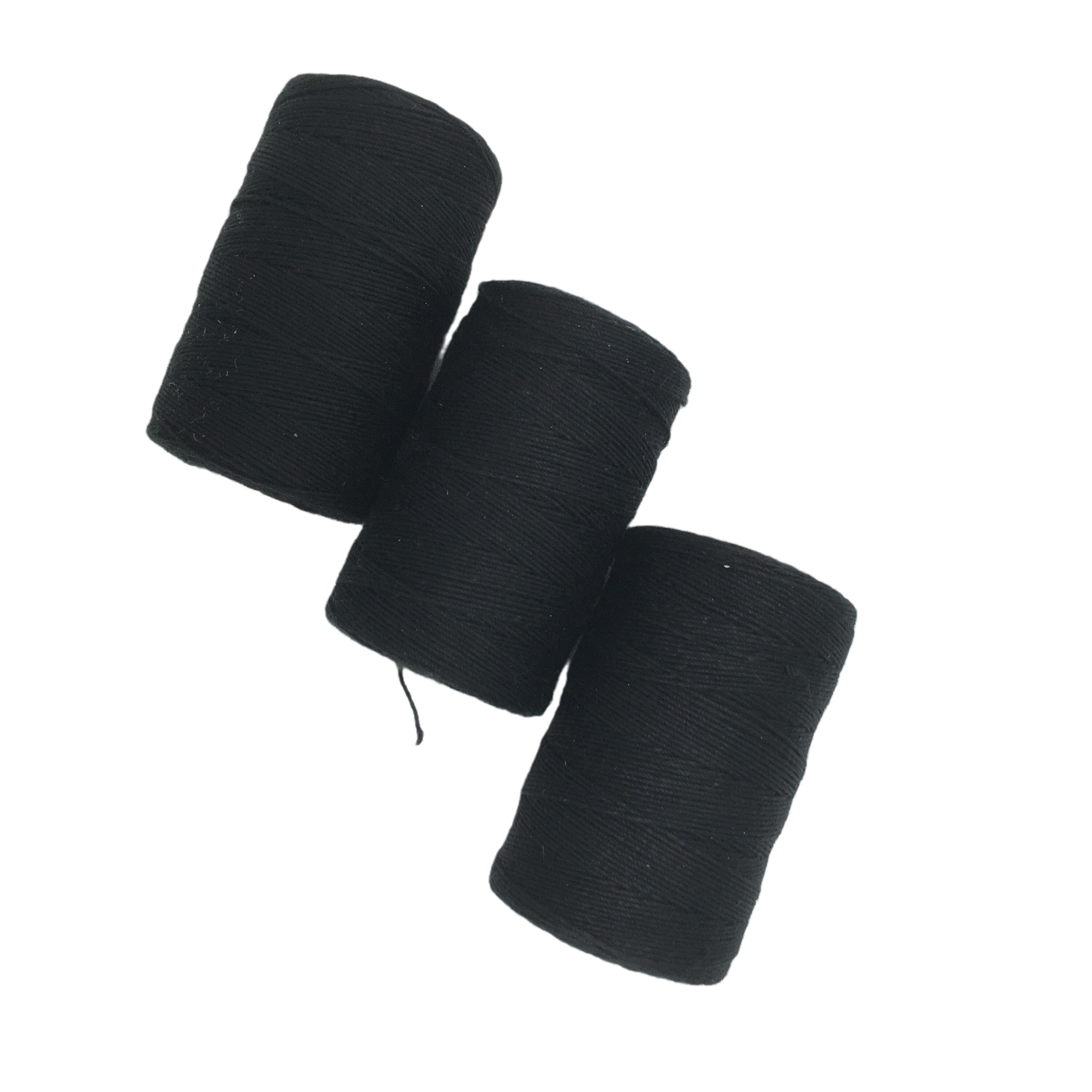 12 rolls BLACK Hair Weaving Thread Cotton Sewing Thread 1000 yards 12 rolls one box 1 pc 6.5cm C curved needle