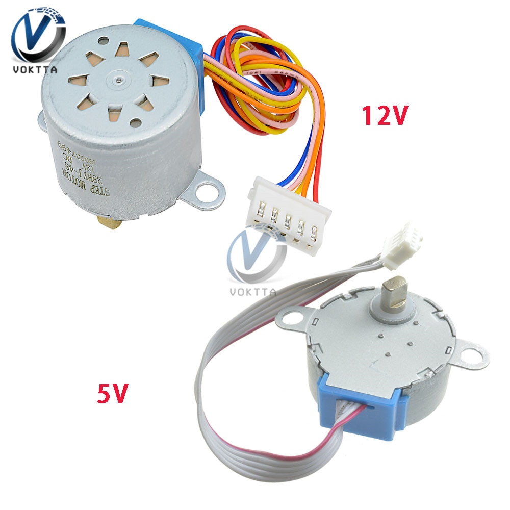 DC 5V 12V 28BYJ-48 Stepper Motor 4 Phase Reduction Step Valve Gear Stepper Motor for Arduino