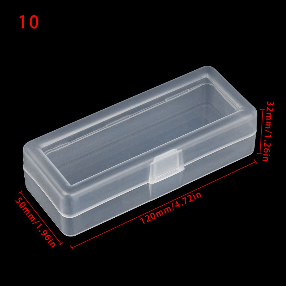 Ulike tidligere plast gjennomsiktig oppbevaringsboks småting mangfoldig organizer etui smykker øredobber ringetone perler beholder verktøy: Kaffe