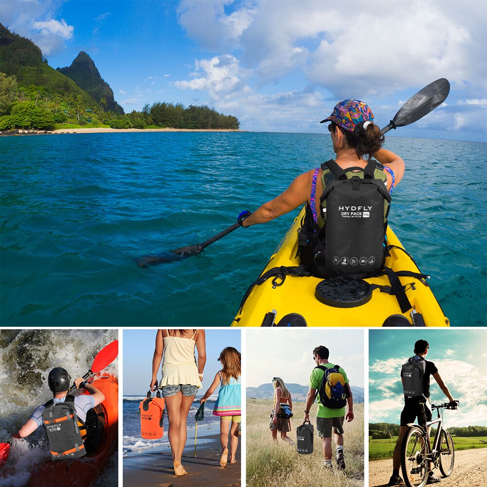 Roll-top Saco Seco Impermeável ao ar livre de Trekking Rio Flutuante Mochila Deriva Natação Esportes Aquáticos Dry Bag Para Esportes Aquáticos