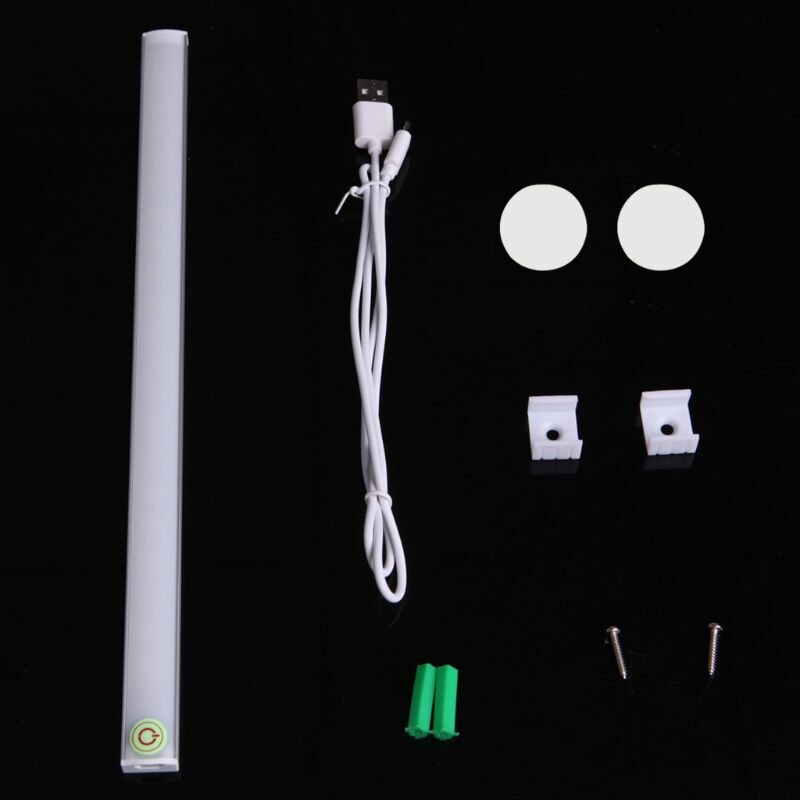 Dimbare 30CM USB LED Touch Sensor Licht Strip Onder Kast Kledingkast Kast Lamp Buis Bar Licht