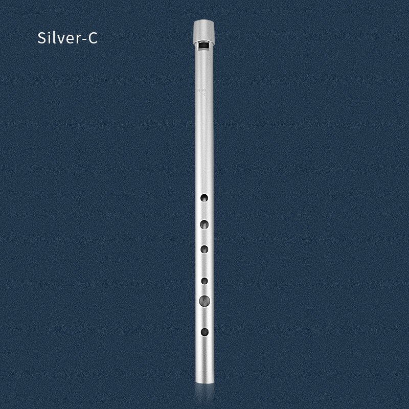 Aluminium Buis Fluit Ierse Fluitje Fluit C/D Sleutel Ierland Fluit Tin Penny Whistle 6 Gat Fluit Muziekinstrument: All metal-C