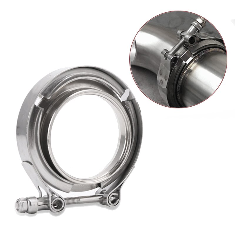 Universal 3 Inch Stainless Steel V-Band Turbo Downpipe Exhaust Clamp