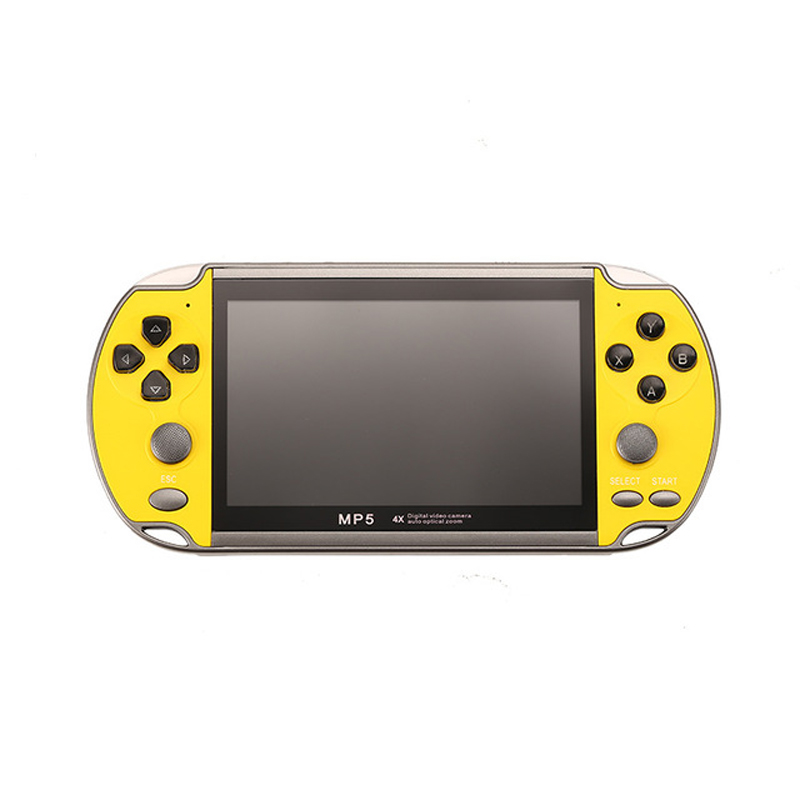 Consola de videojuegos Retro portátil, máquina de videojuegos portátil, Mini reproductor Arcade, emulador, control inteligente: YELLOW
