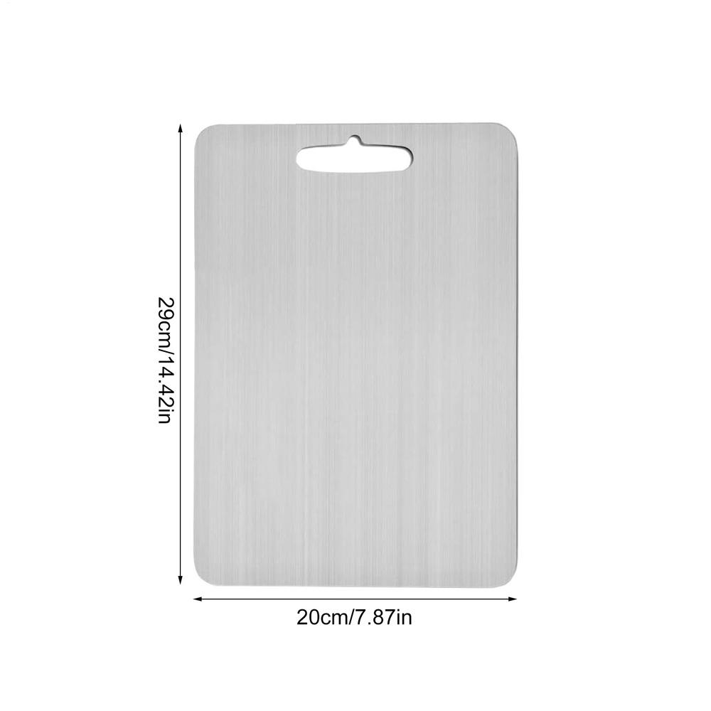 Tabla de cortar de cocina de titanio de doble cara, estera de corte de cocina de alimentaria, tabla de cortar portátil, bandeja para servir verduras: Rojo