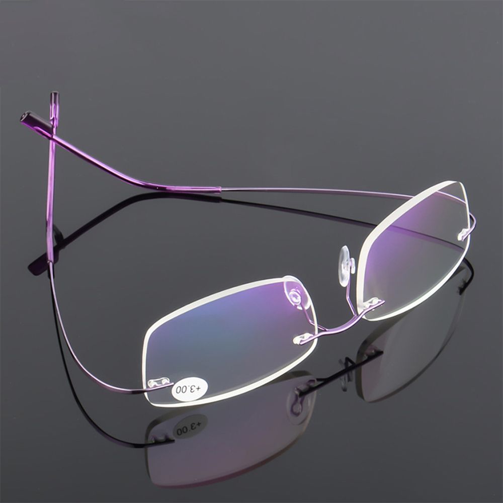 Flexibele Ultralight Randloze Geheugen Titanium Magnetische Leesbril Voor Mannen En Vrouwen Verziend Brillen Sterkte + 1.0 ~ + 4.0