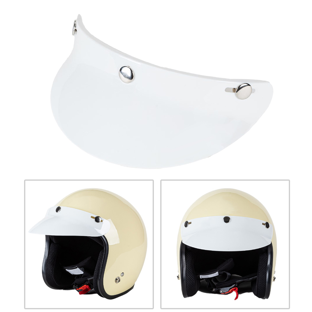 Universal- 3-schnappen Motorrad Helm Visier Spitze UV Sonnenschutzdach Sonnenschutz Schild