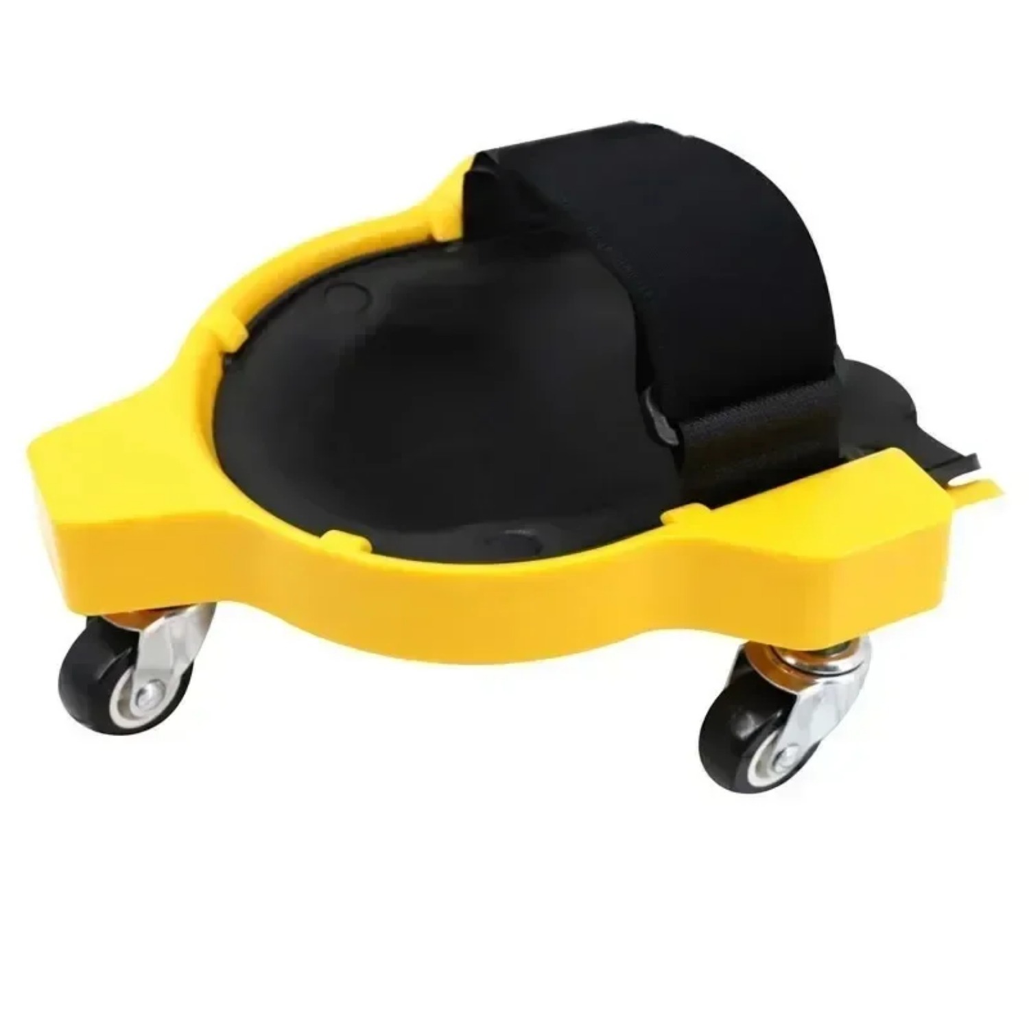 Universella knäskydd för hjul, multifunktionella knäskydd för remskivor för bilmekaniker, arbetsknäskydd med knäskyddsanordning: Gul