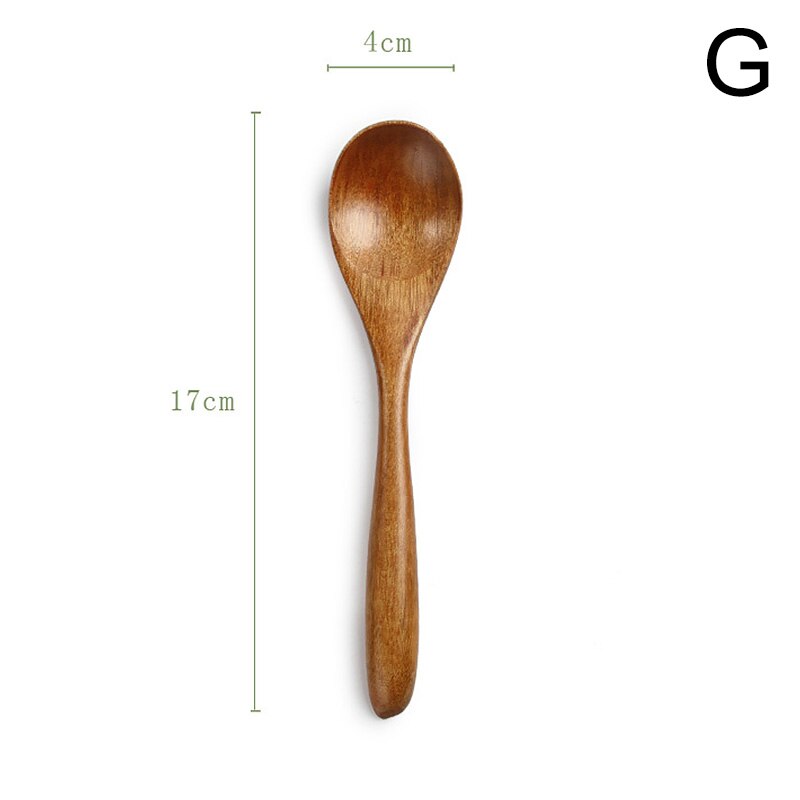 Wooden Spoon Bamboo Kitchen Cooking Utensil Tool Soup Teaspoon Catering For Kicthen Wooden Spoon: G