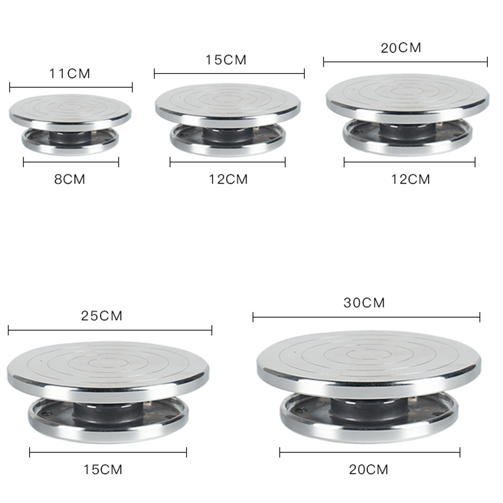 11-30cm Pottery Wheel Double-Sided Rotating Turntable Pottery Turntable DIY Ceramics Clay Tools Rotary Plate Cake Rotating Table