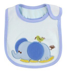 Baby Slabbetjes Leuke Cartoon Patroon Peuter Baby Waterdichte Speeksel Handdoek Katoen Fit 0-3 Jaar Oude Baby Burp Doeken voeden: Elephant bird