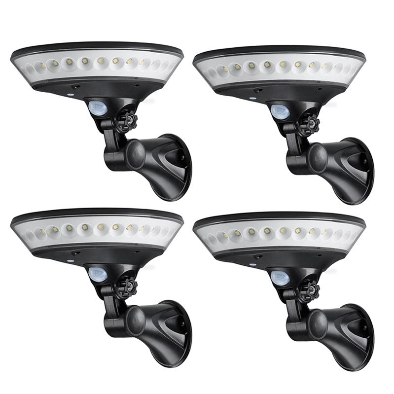 [LTOON]360 degree lighting outdoor solar light PIR motion sensor solar garden light energy saving street lamp wall lamp