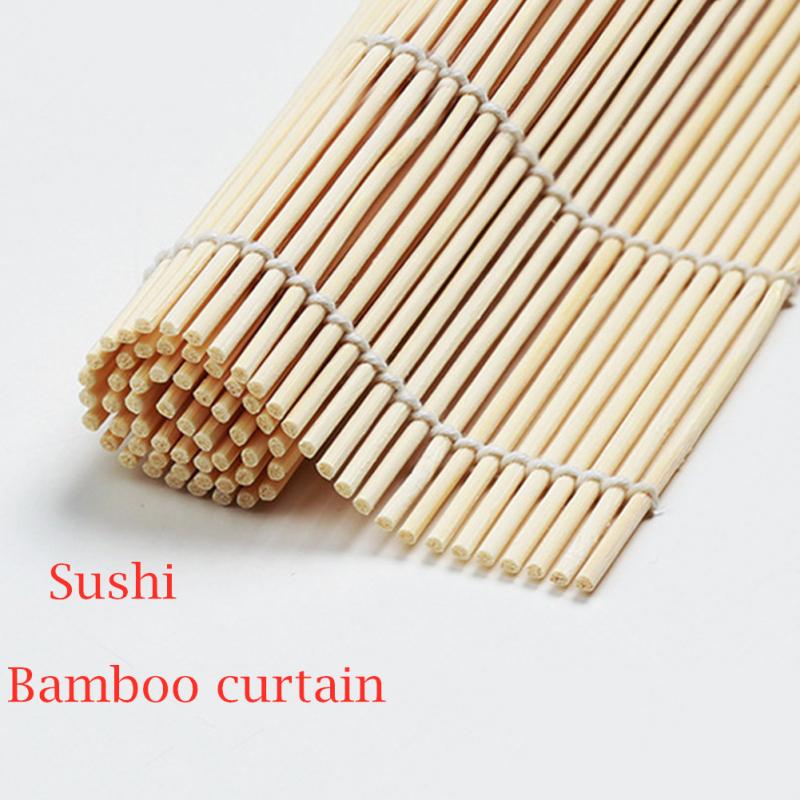Japanse Sushi Gordijn Bamboe Gordijn Natuurlijke Bamboe Sushi Maker Roller Sushi Gereedschap Keuken Accessoires Rijst Roll Bento Maken