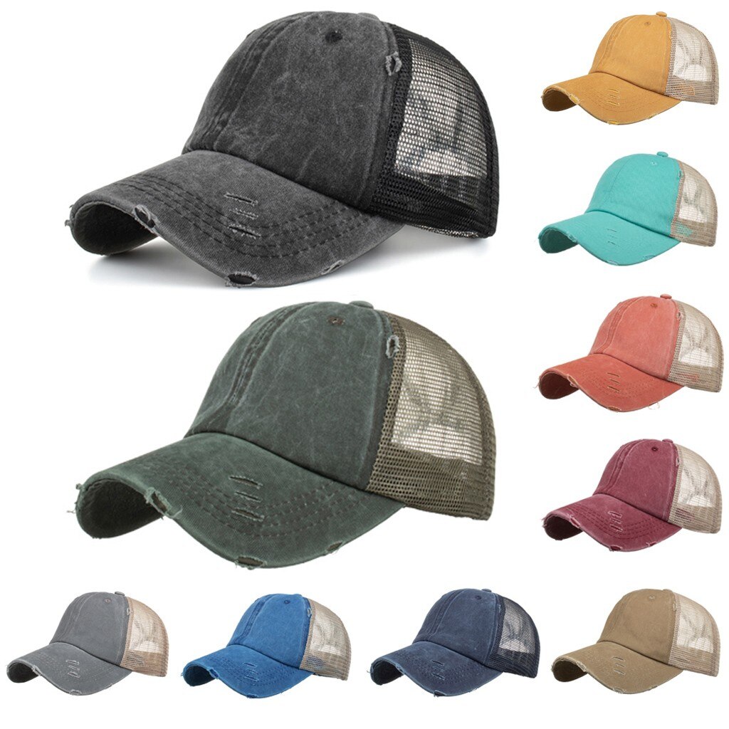 Washed Cotton Pure Color Light Board Men'S Baseball Cap Multi-Color Optional Bone Cap, Stitching Dad Hat панама женская