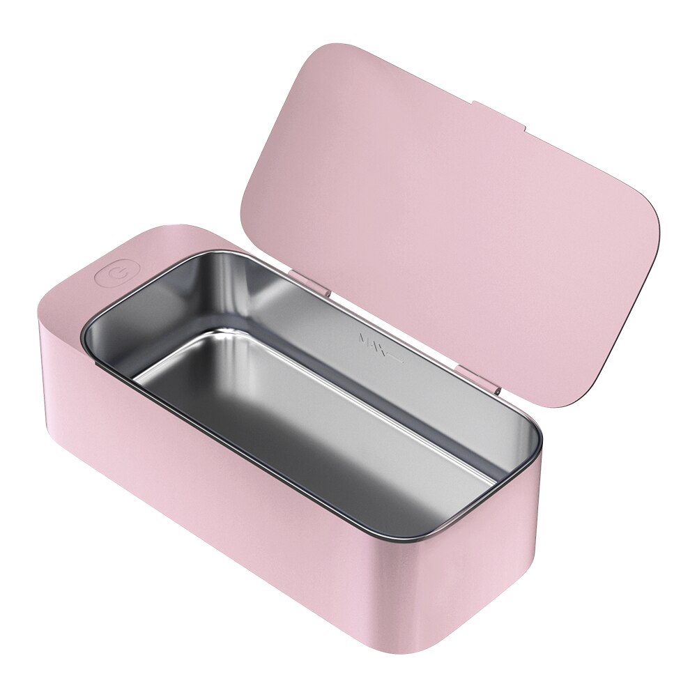 Limpiador ultrasónico para joyería, cepillo cosmético de vidrio, limpiador ultrasónico para el hogar: Pink / UK