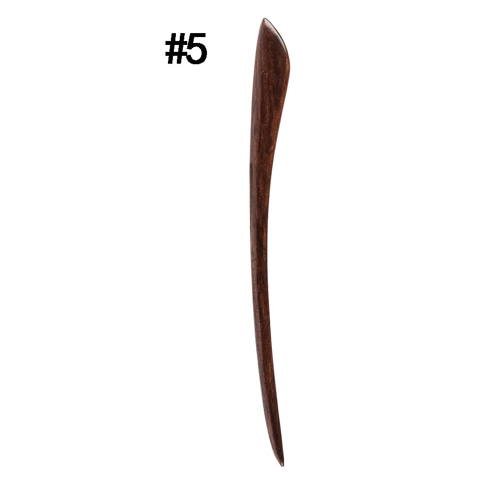 1Pcs Retro Haar Chopstick Vrouwen Onzichtbare Haar Pin Vintage Handgemaakte Gesneden Hout Haarspelden Hair Styling Tool Accessoires Chic: 05