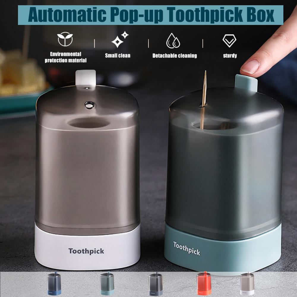 Automatische Pop-Up Tandenstoker Doos Draagbare Pop-Up Tandenstoker Houder Container Restaurant Keuken Tandenstokers Dispenser