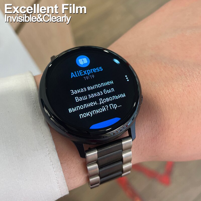 Curved Edge Screen protector For samsung galaxy active 2 40mm 44mm Soft Protective film For Galaxy active 1 (Not Tempered Glass)