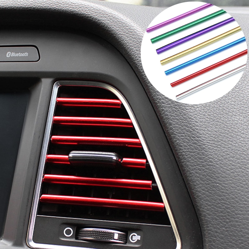 U Vorm Auto Interieur Ventilatierooster Outlet Blad Decoratie Strip Voor Skoda Superb Octavia A7 2 Fabia Citroen C4 grand Picasso